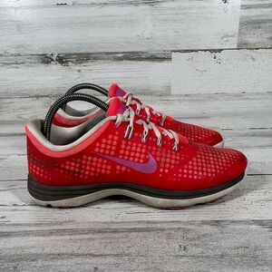 Nike Shoes Women's Lunar Empress Golf Athletic 628537-600 Pink Lace‎ Up US 8.5